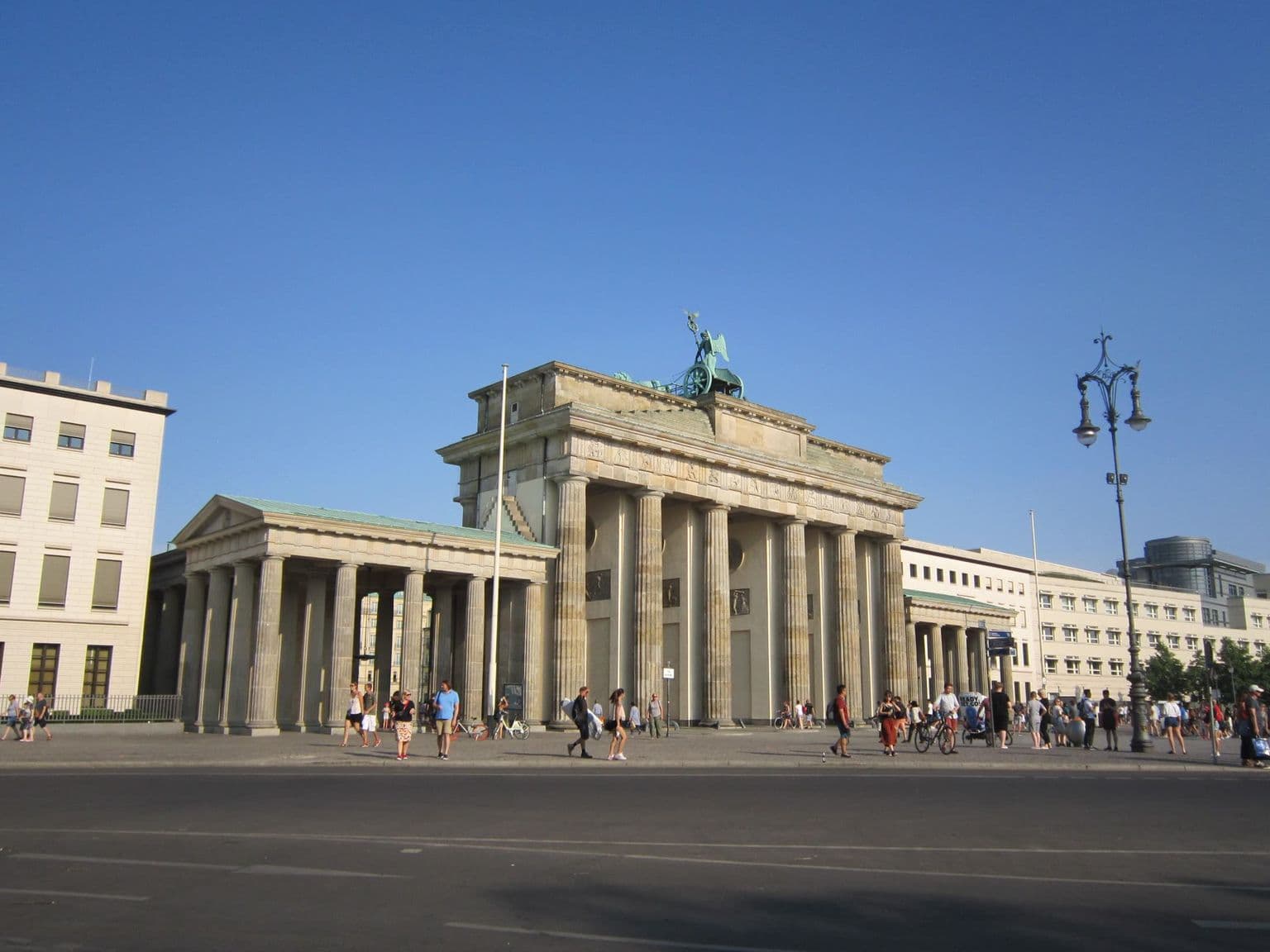 Brandenburg Gate on a sunny day in Berlin, by Lajos Kristóf Kántor