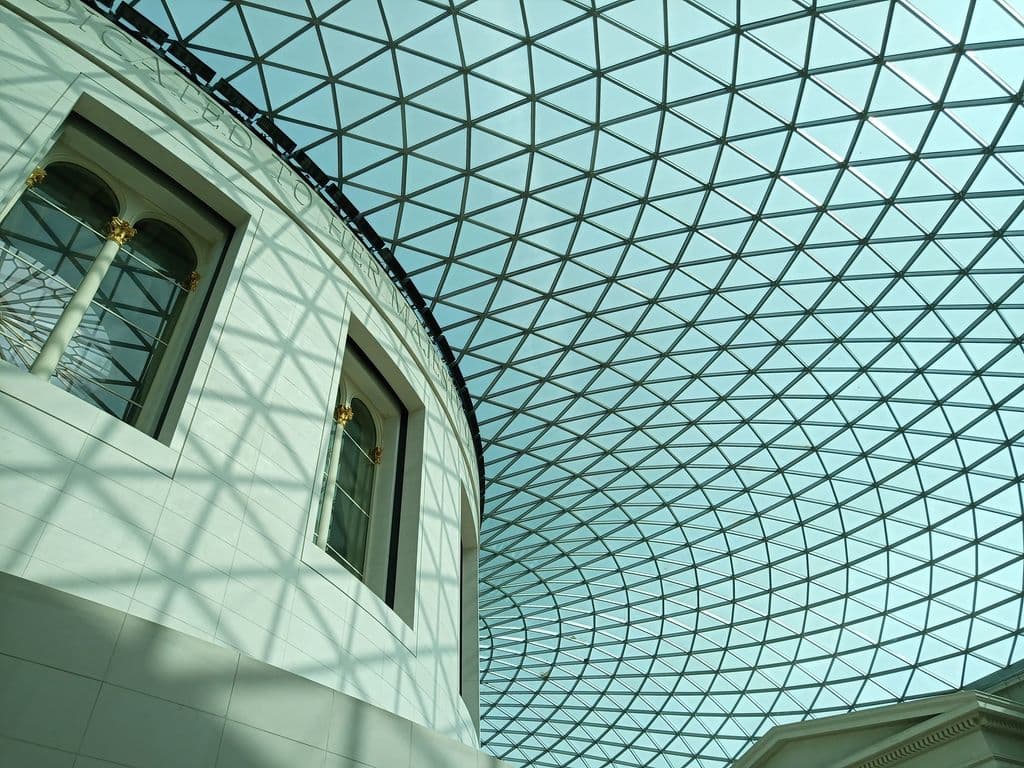 British Museum Great Court glass roof in London, by Lajos Kristóf Kántor