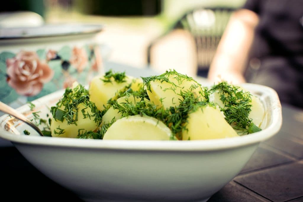 German-style potato salad with herbs, by Egidijus Bielskis