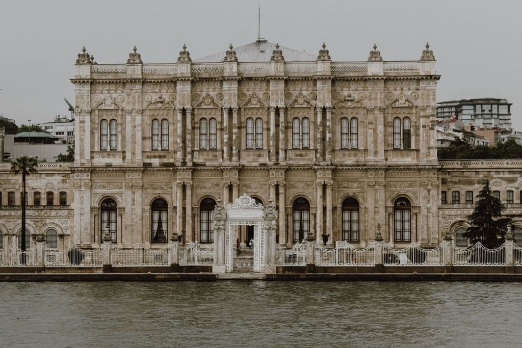 Dolmabahçe Palace beside the Bosphorus in Istanbul, by K