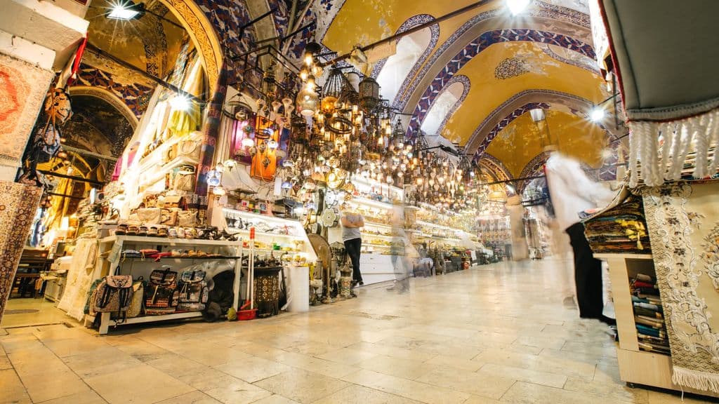 Interior of the Grand Bazaar in Istanbul, by Vitaly Gariev