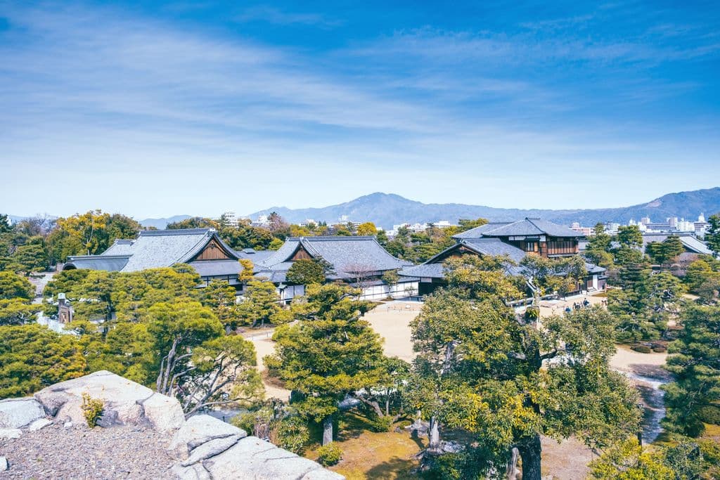Nijo Castle buildings and gardens in Kyoto, by Heather Mallon