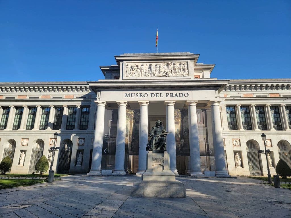 Prado Museum facade in Madrid, by Diego Spano