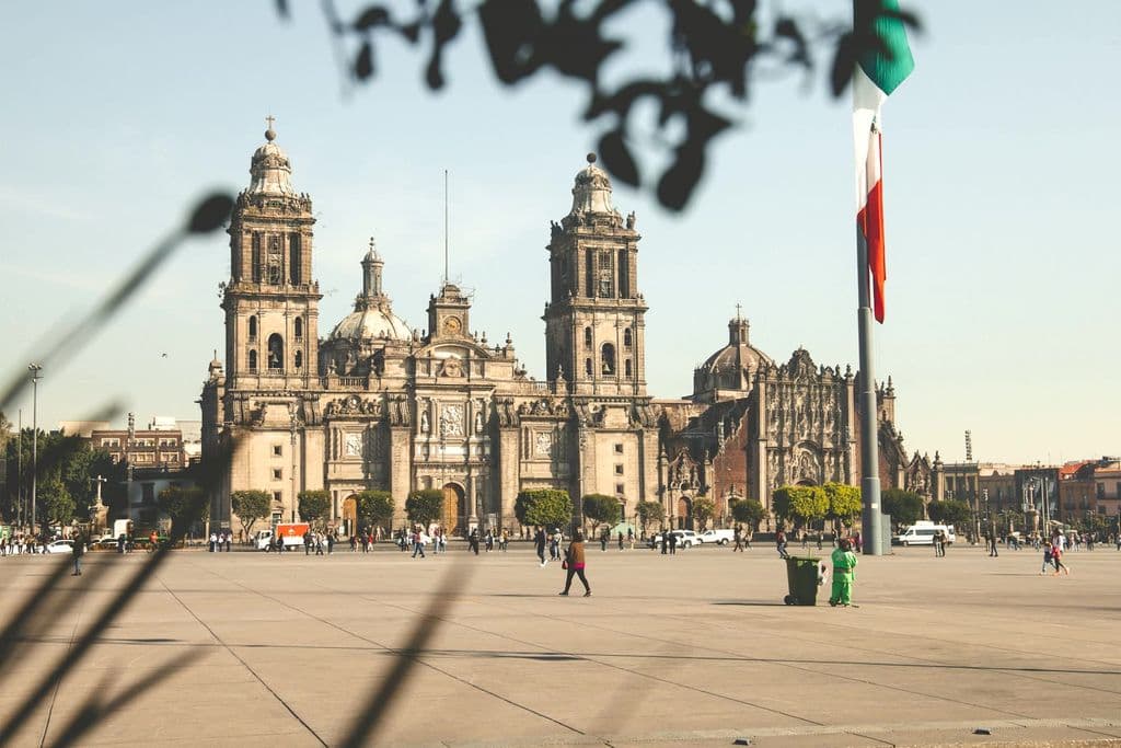 Mexico City Metropolitan Cathedral beside the Zócalo, by Bhargava Marripati