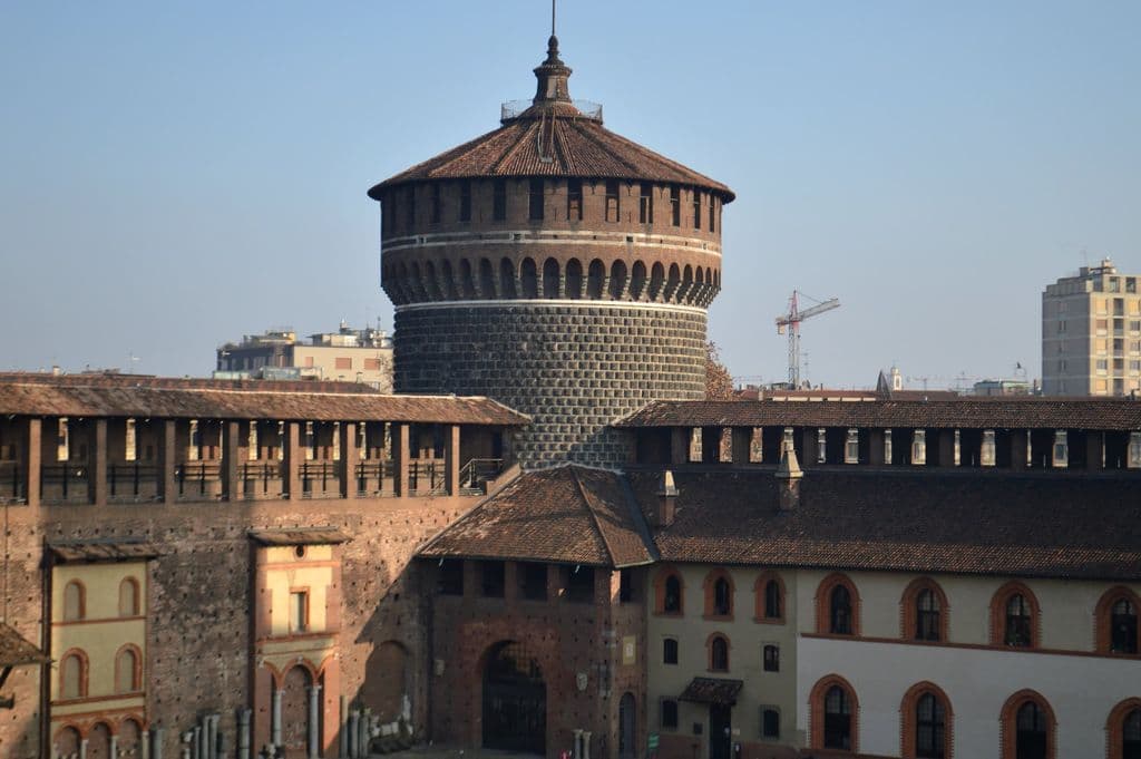 Visconti Tower at Sforza Castle in Milan, by Valeria Drozdova