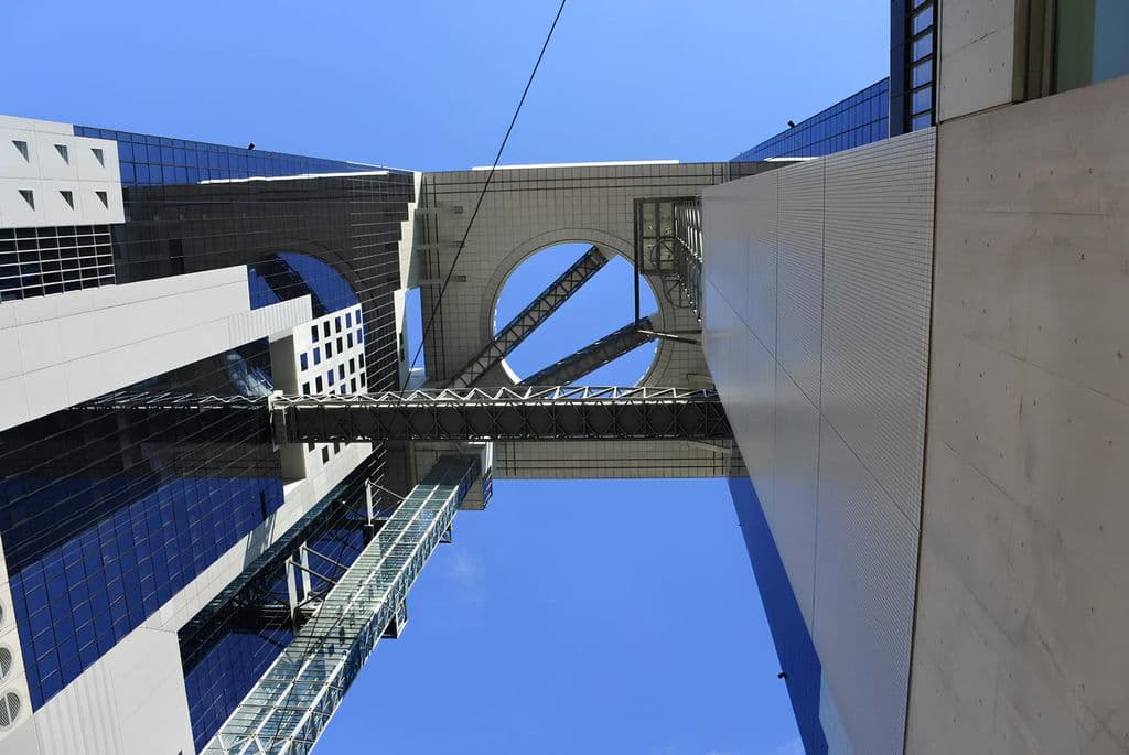 Umeda Sky Building sky bridge in Osaka, by Maii Ruengchakphet