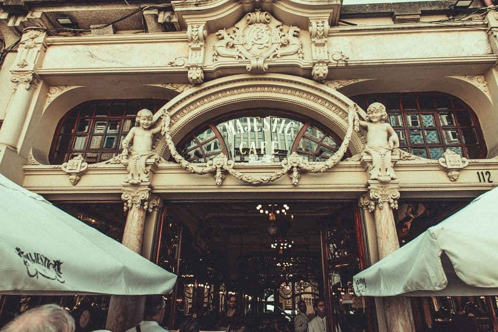 Majestic Café facade in Porto, by Newman Photographs