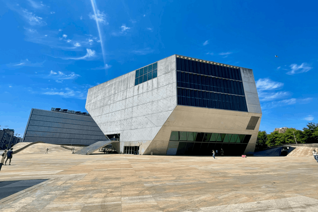 Casa da Música modern concert hall in Porto, by Jotge Cunha
