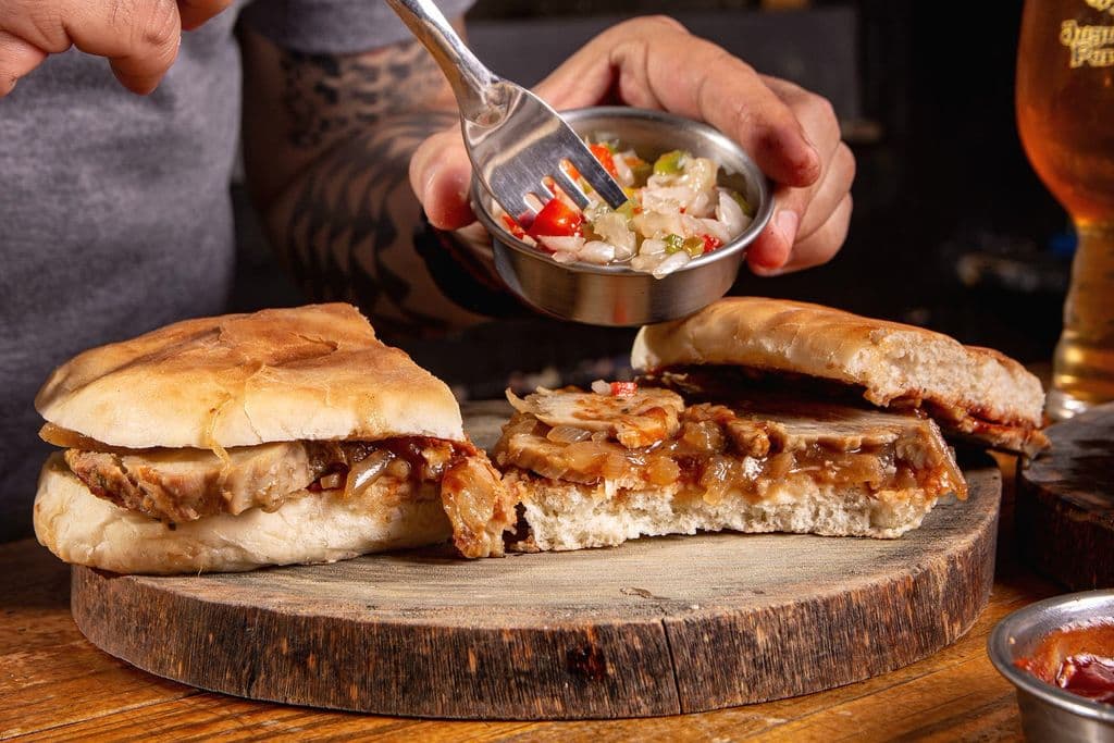 Portuguese pork sandwiches, by Gonzalo Acuña