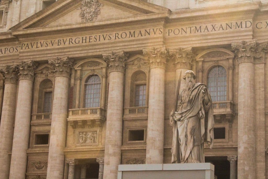 Facade of St. Peter’s Basilica in Vatican City, by Cal Gunara
