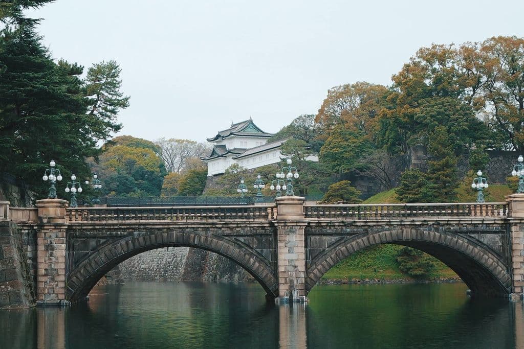 Nijubashi Bridge at Tokyo Imperial Palace, by Tony Wu