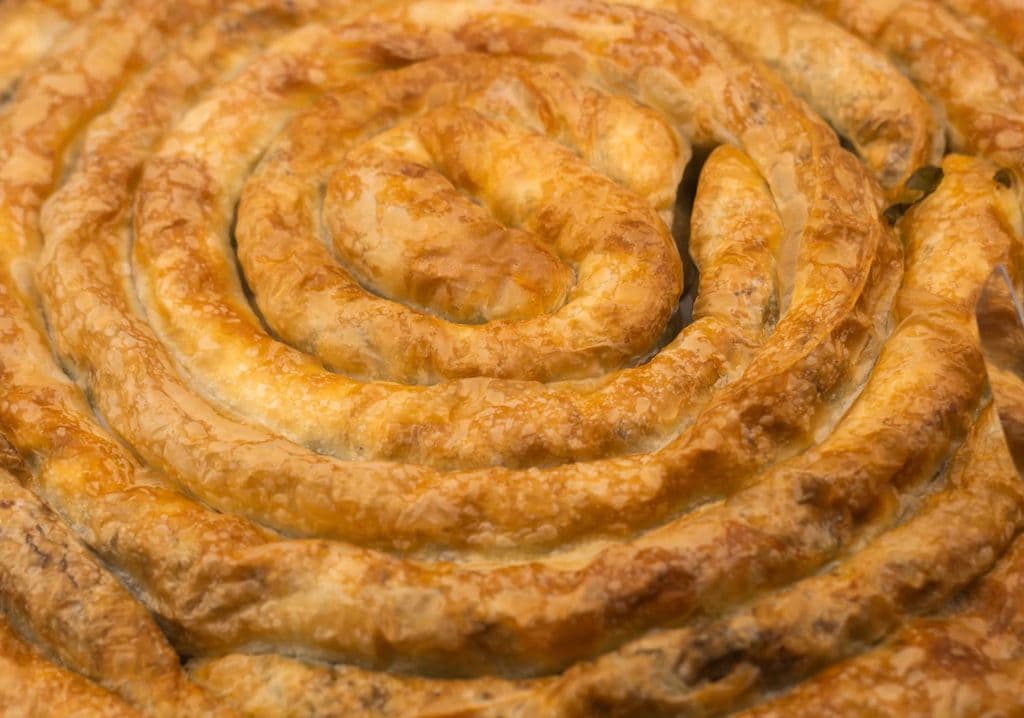 Spiral Turkish börek with flaky pastry, by Doğan Alpaslan Demir