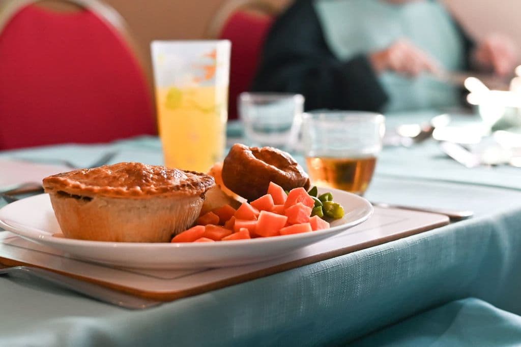 Savory pie with vegetables for a roast lunch, by Boost Media-Marketing